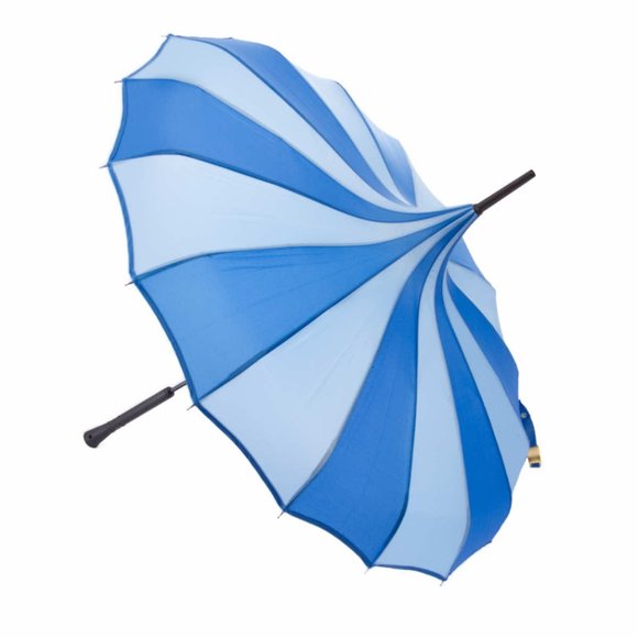 Nola Fabiola Light and Dark Blue Parasol - Picture 11 of 11